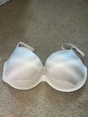 La SENZA White Satin Lace T-Shirt Bra